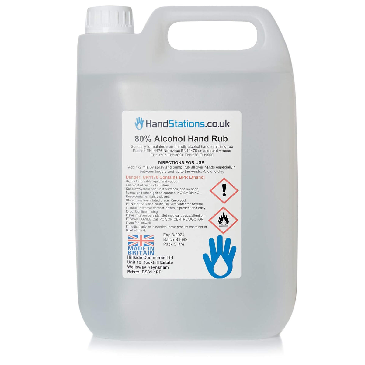 Hand Sanitiser Hand Rub 80%
