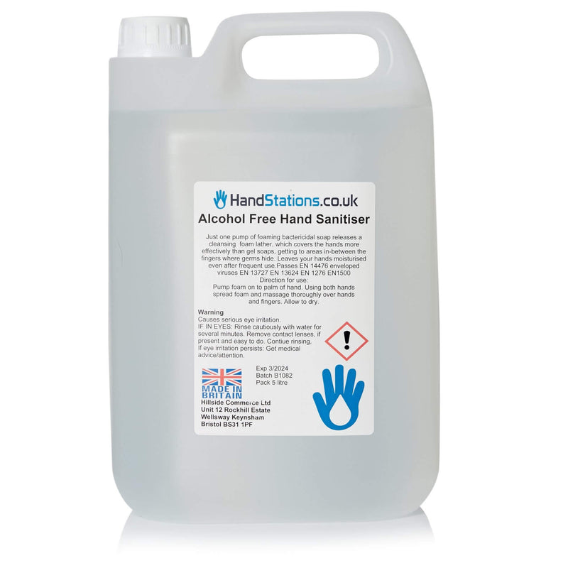 Alcohol Free Hand Sanitiser 5 Litre