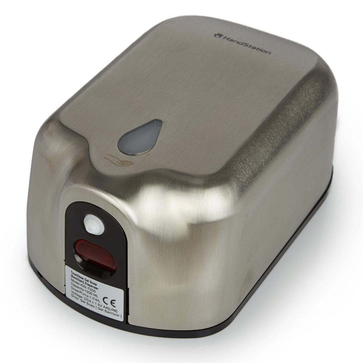 HandStation Eco Stainless Wall Mounted Automatic Touch Free Hand Sanitiser System - Foam Dispenser