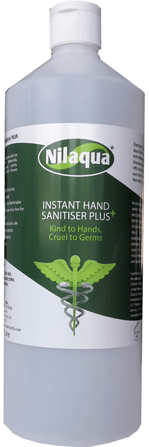 Case of 12x Nilaqua 1L Alcohol Free Hand Sanitiser Plus Refill