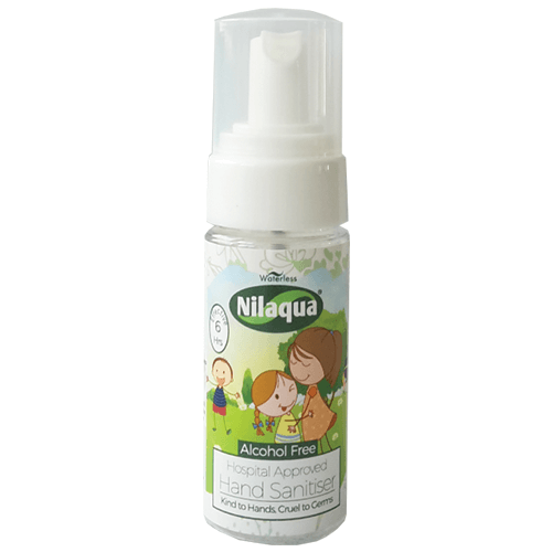 Nilaqua 55ml Alcohol Free Little Hands Foam Hand Sanitiser – Pocket Size