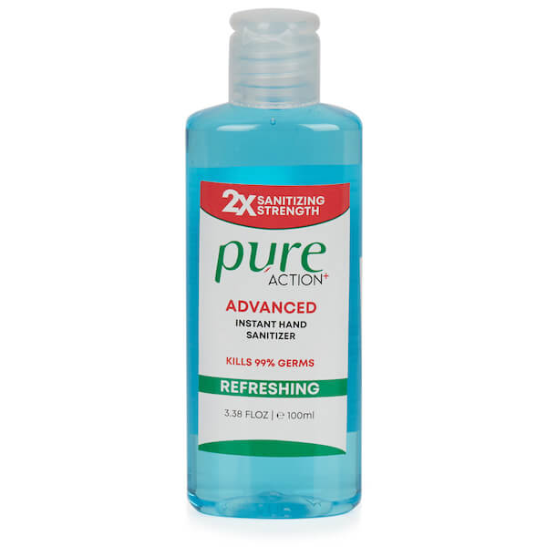 Pure Action Hand Sanitiser Gel 70% Alcohol with Aloe Vera 100ml Box of 48