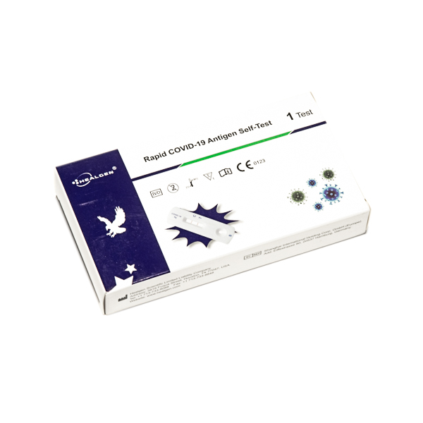 Healgen Covid-19 Lateral Flow Rapid Antigen Self-Test Home Kits Individually Packed