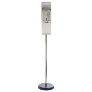 HandStation Eco Stainless Steel Floor Standing Automatic Touch Free Hand Sanitiser System – Foam Dispenser