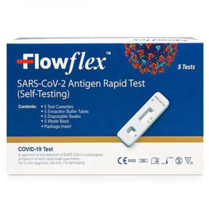 Acon FlowFlex Wholesale Rapid Antigen Test Kits for Covid-19 (Self-Tests) 5 Packs